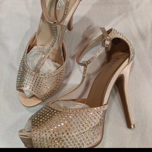 brand new with box rhinestone candies high heels.